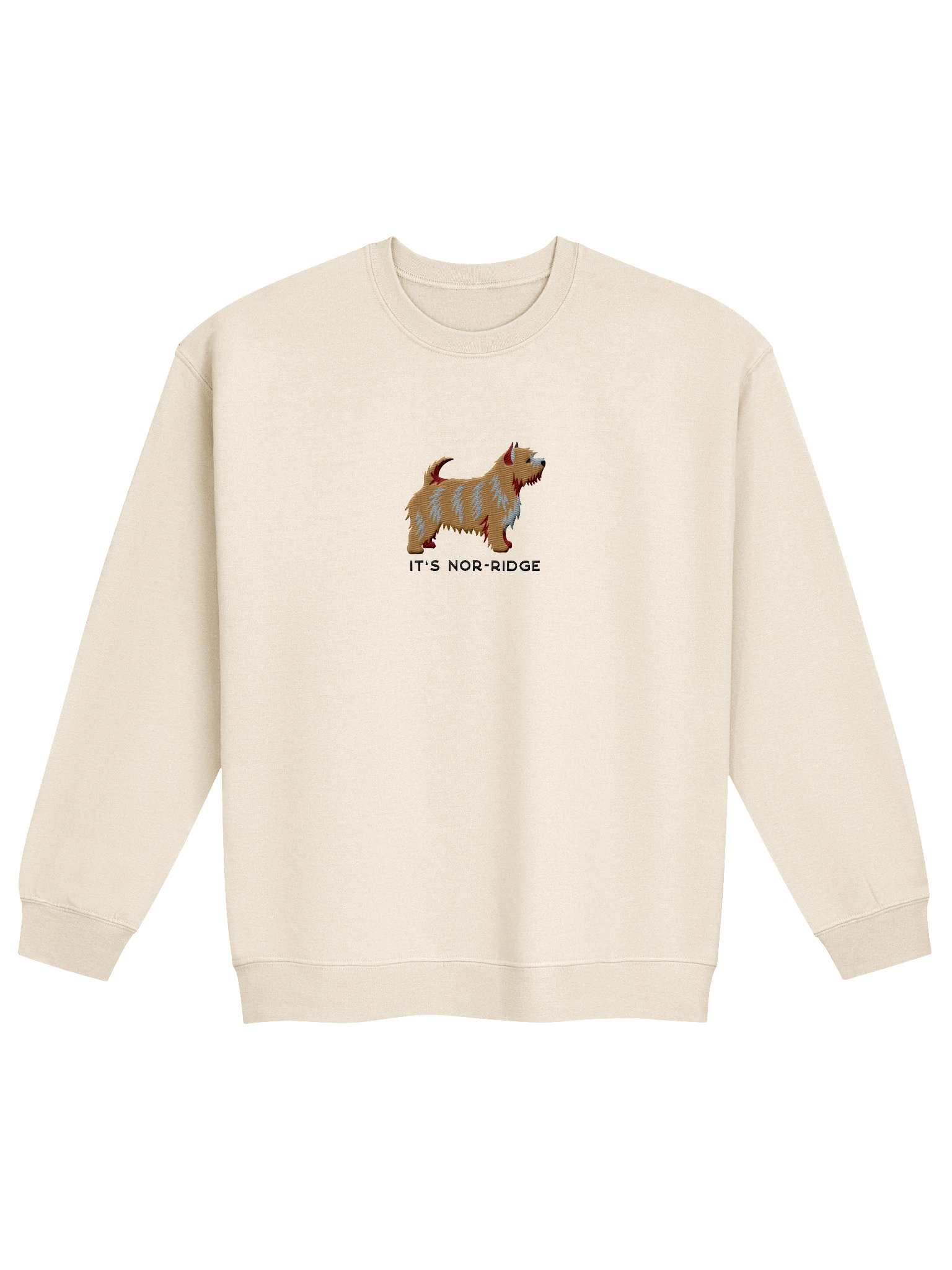 It's Nor-Ridge Sweatshirt (Embroidered) of a Norwich Terrier(Tan) product image (4)