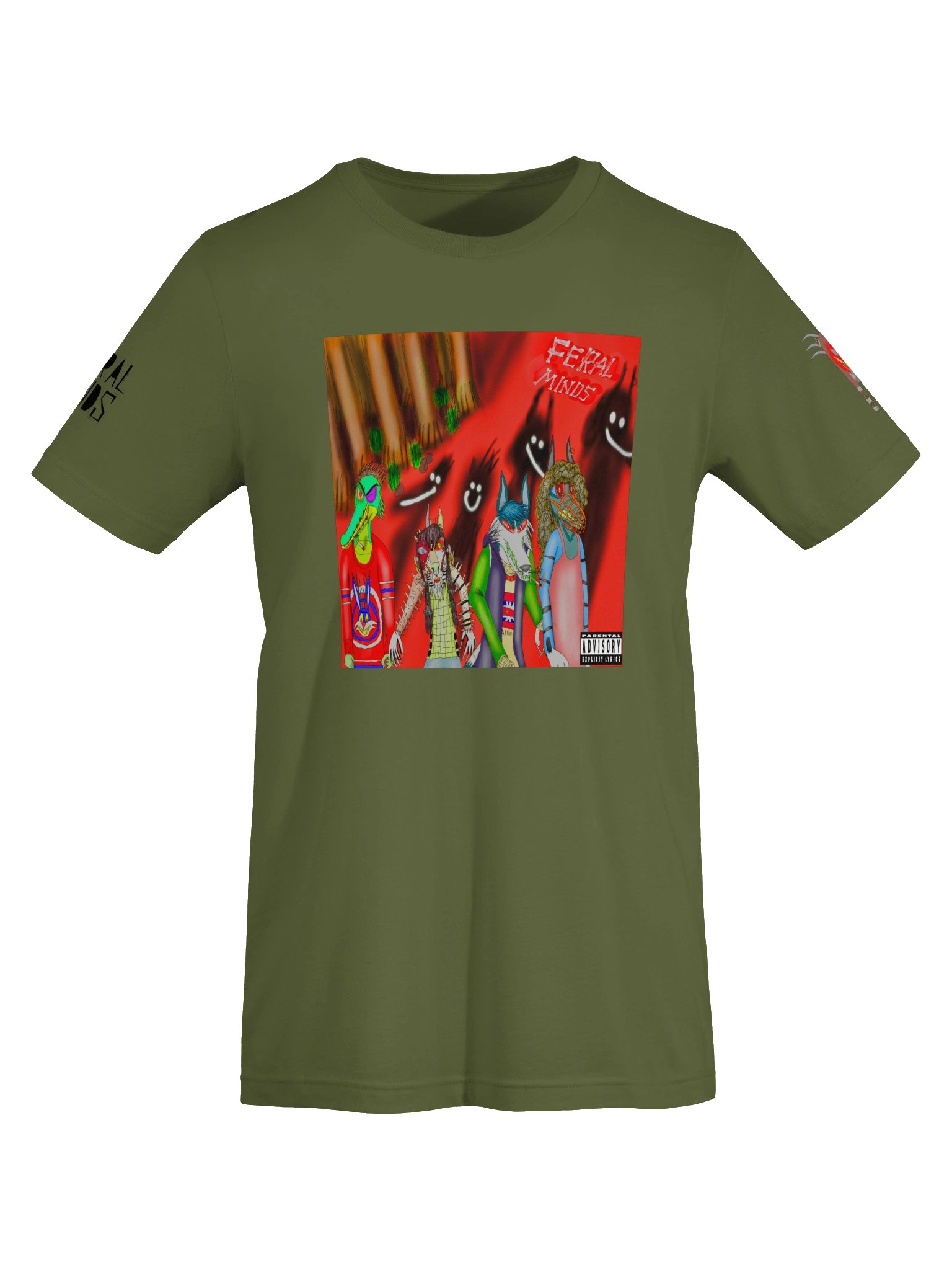 Feral Minds Virtual Band Album Cover Graphic Tee product image (5)