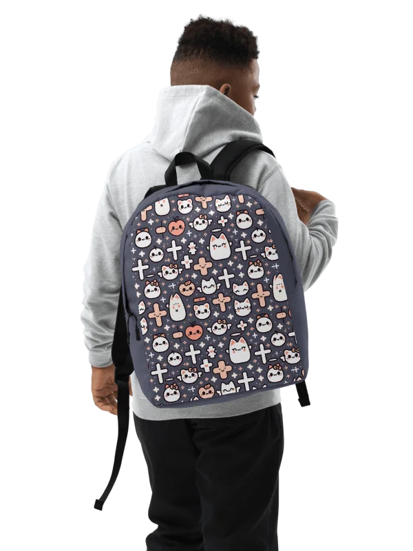 Cats and Crosses Minimalist Backpack product image (4)