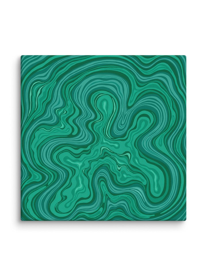 Verdant Swirls Canvas Art - Stone No. 7 product image (108)