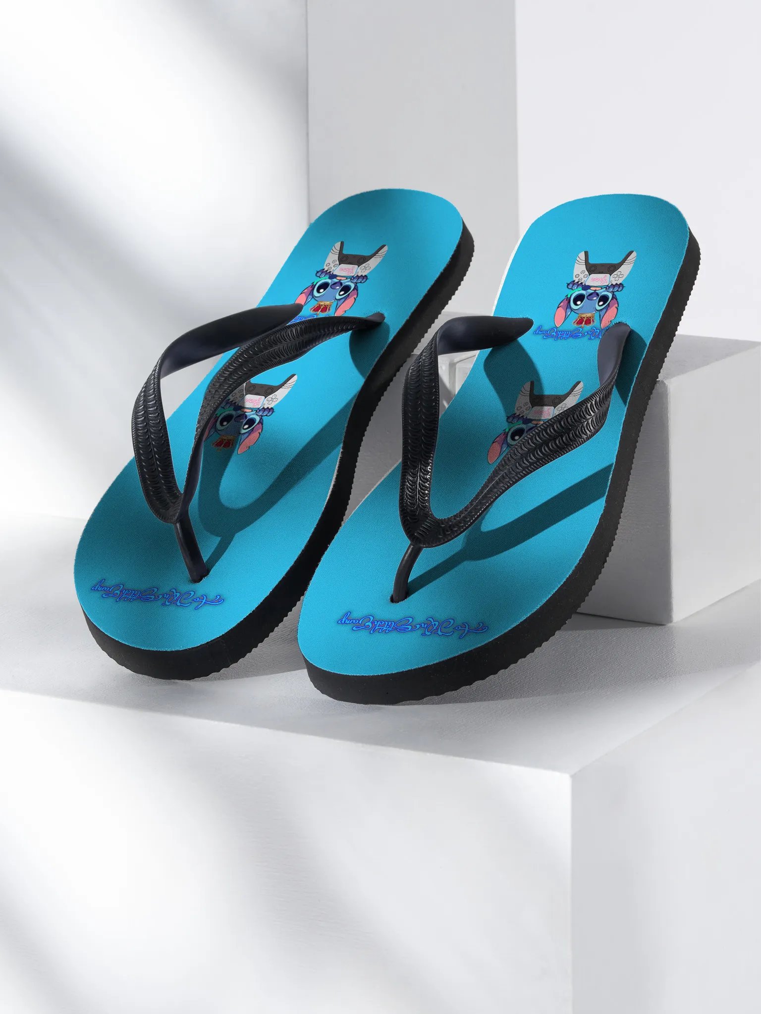 Game Controller Crown Blue Insole Flip-Flops product image (1)