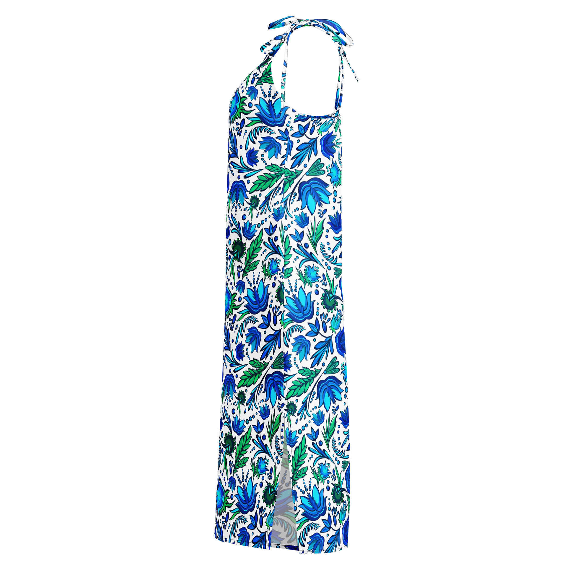 Blue Current Botanical Tie-Strap Dress product image (4)