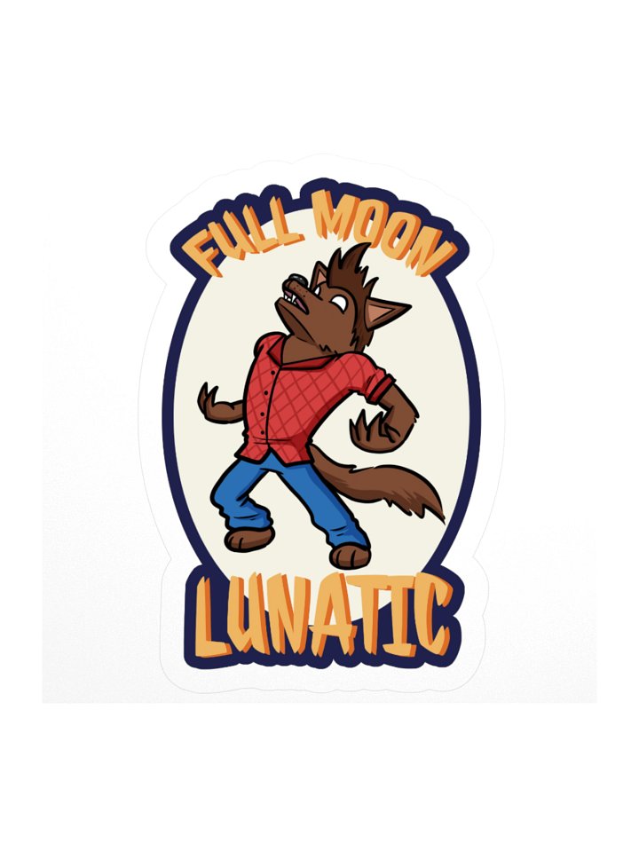 Full Moon Lunatic Sticker product image (1)