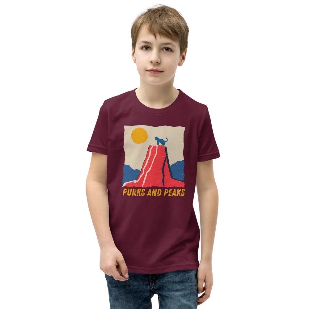 Purrs and Peaks - Youth Climbing T-shirt product image (29)
