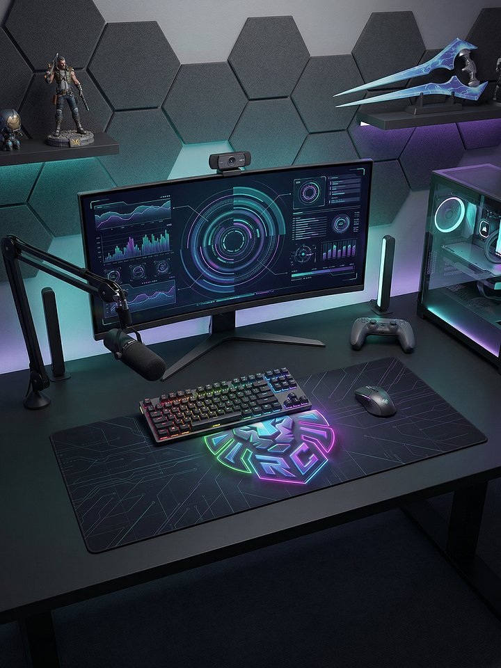 Royal Creature - Command Center - XXL Gaming Mouse Pad 36 in x 18 in product image (1)