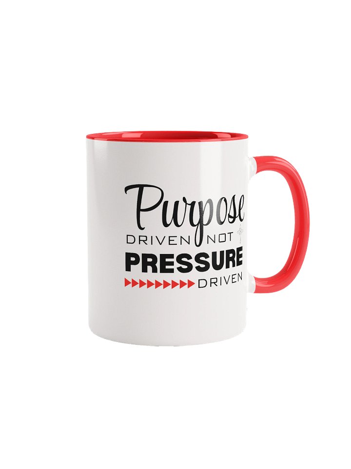 Purpose Driven Not Pressure Driven | Double-tone Ceramic Mug | Faith Inspirational Gift product image (1)