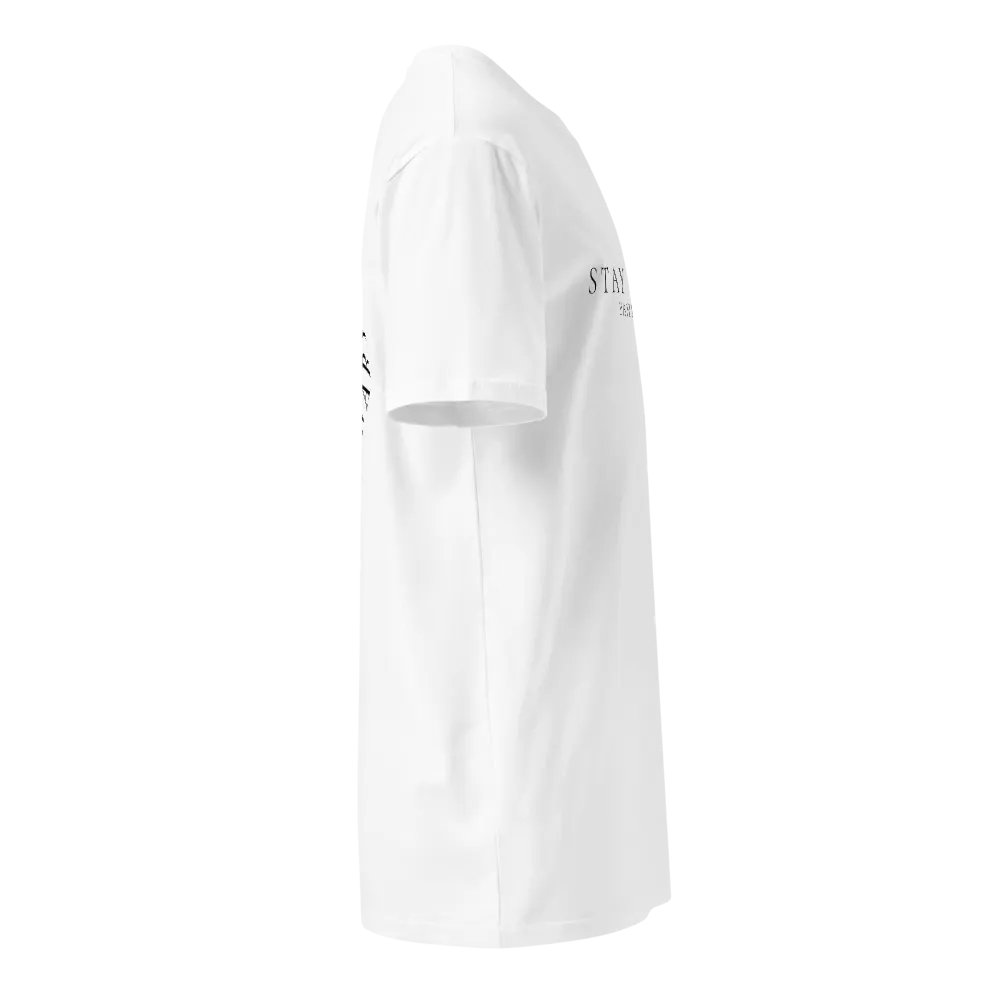 STAY GOLD DAHLING PREMIUM WHITE MEN’S CREW TEE product image (4)