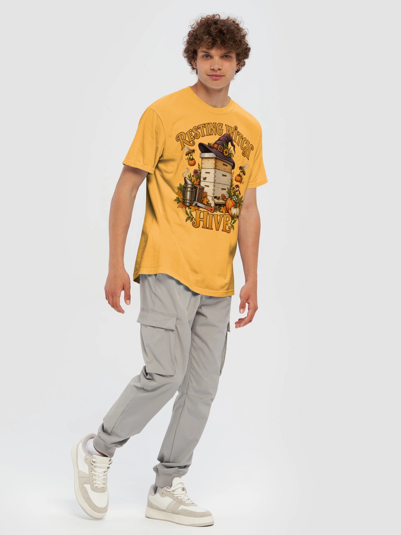 Resting Witch Hive | Halloween Beekeeper Shirt product image (7)