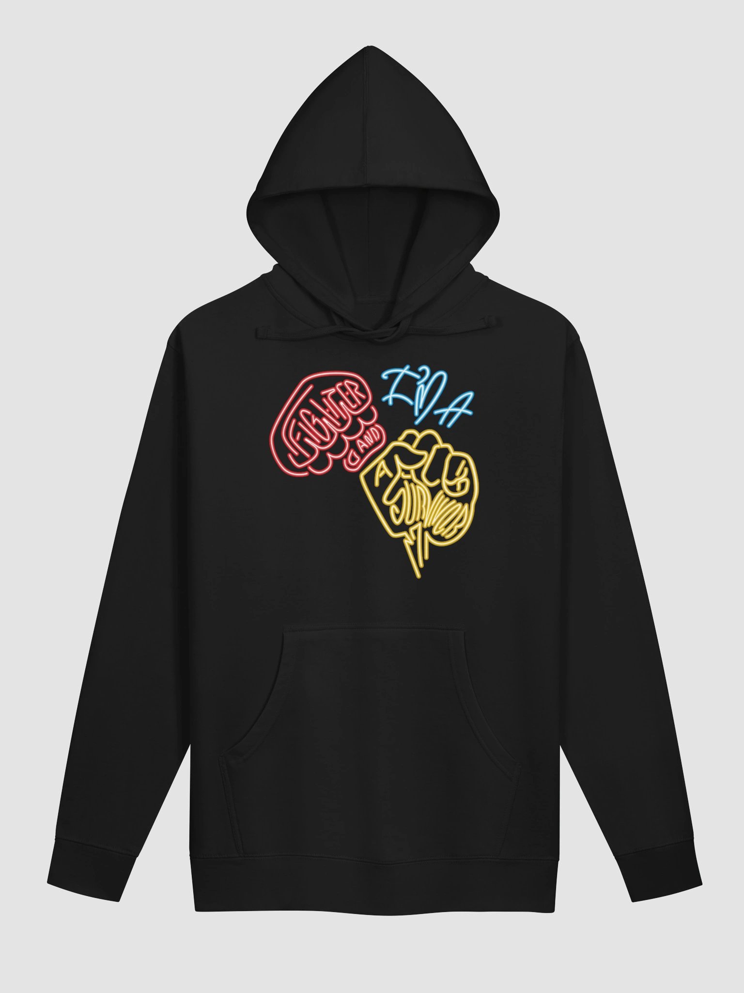 Neon I'm A Fighter And Survivor Hoodie product image (1)