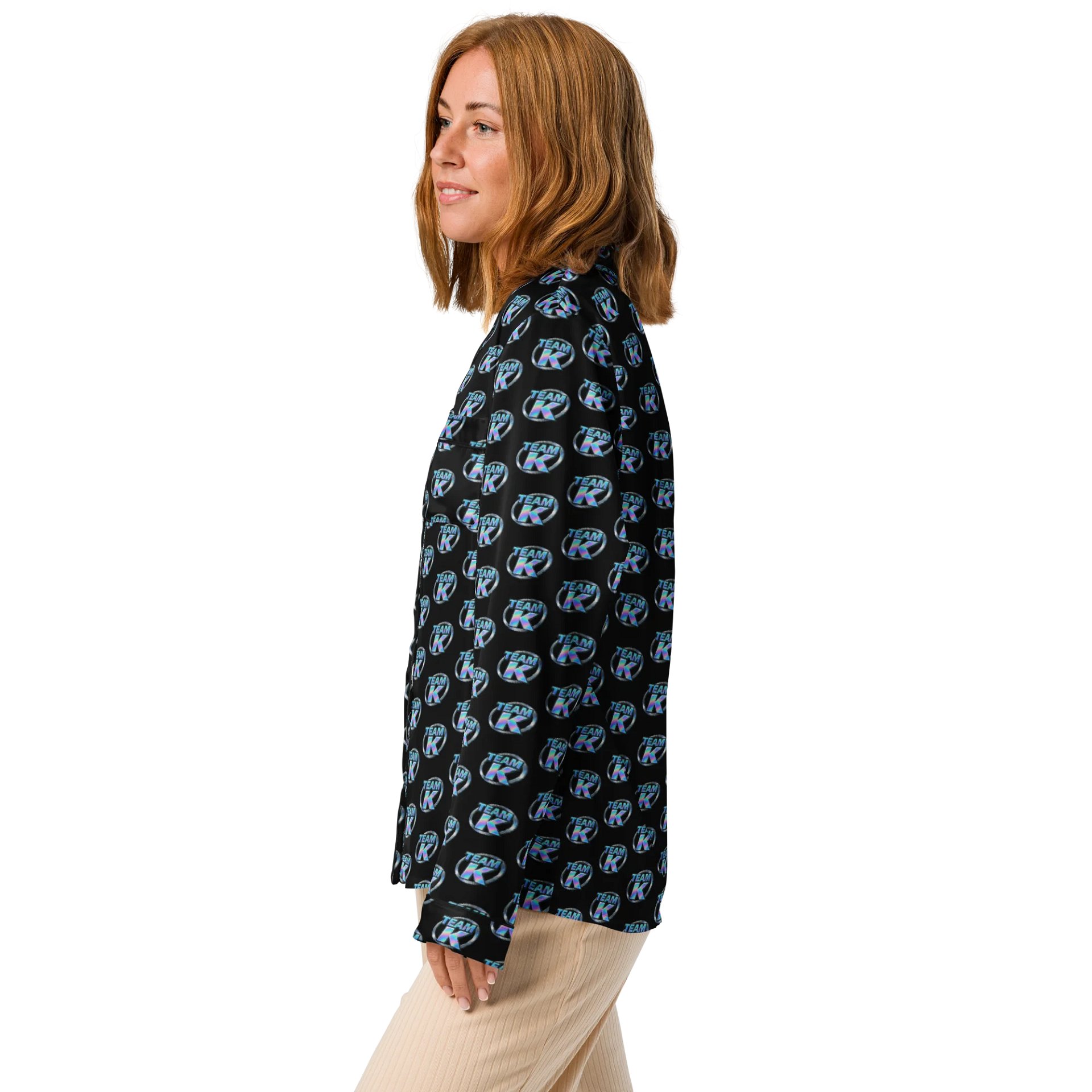 Team K 2000's Women's Long Sleeve Pajama Top product image (4)