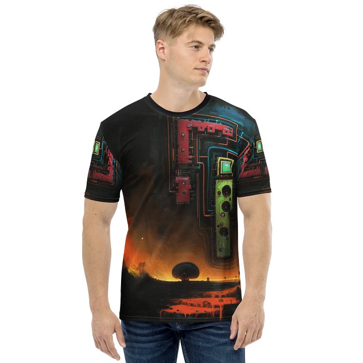 Circuit Horizon – Futuristic Landscape T-Shirt product image (1)