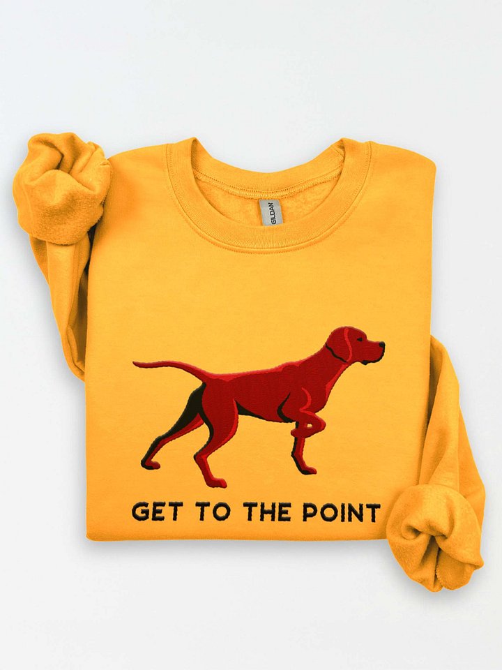 Get to the Point Sweatshirt (Embroidered) of an English Pointer (Liver) product image (2)