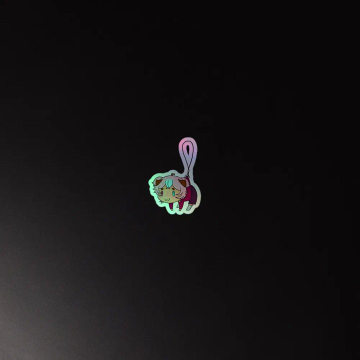 Keychain Bean (Holographic sticker) product image (4)