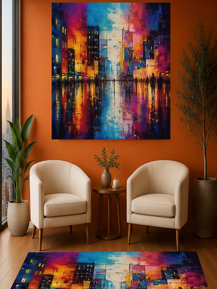 Vibrant Urban Rainscape - The Canvas product image (2)