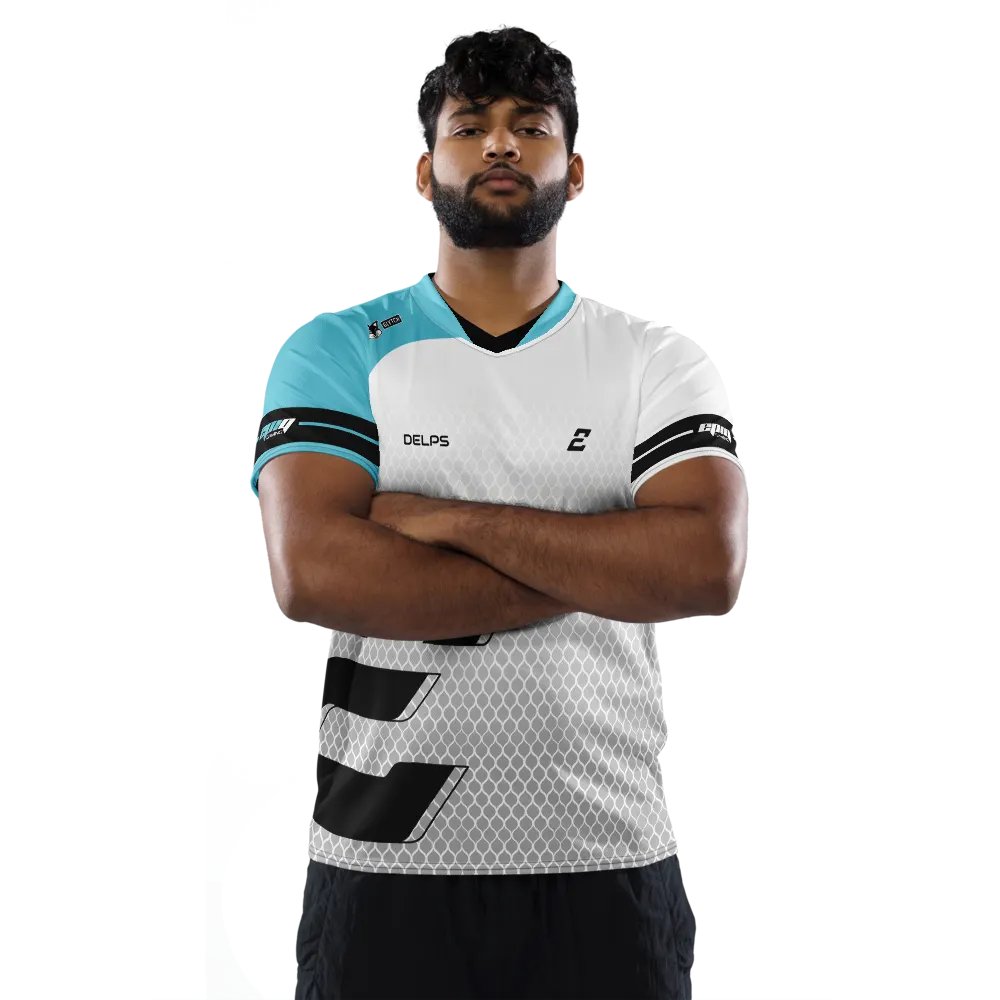 White "Delps" Elite Pro Jersey product image (2)