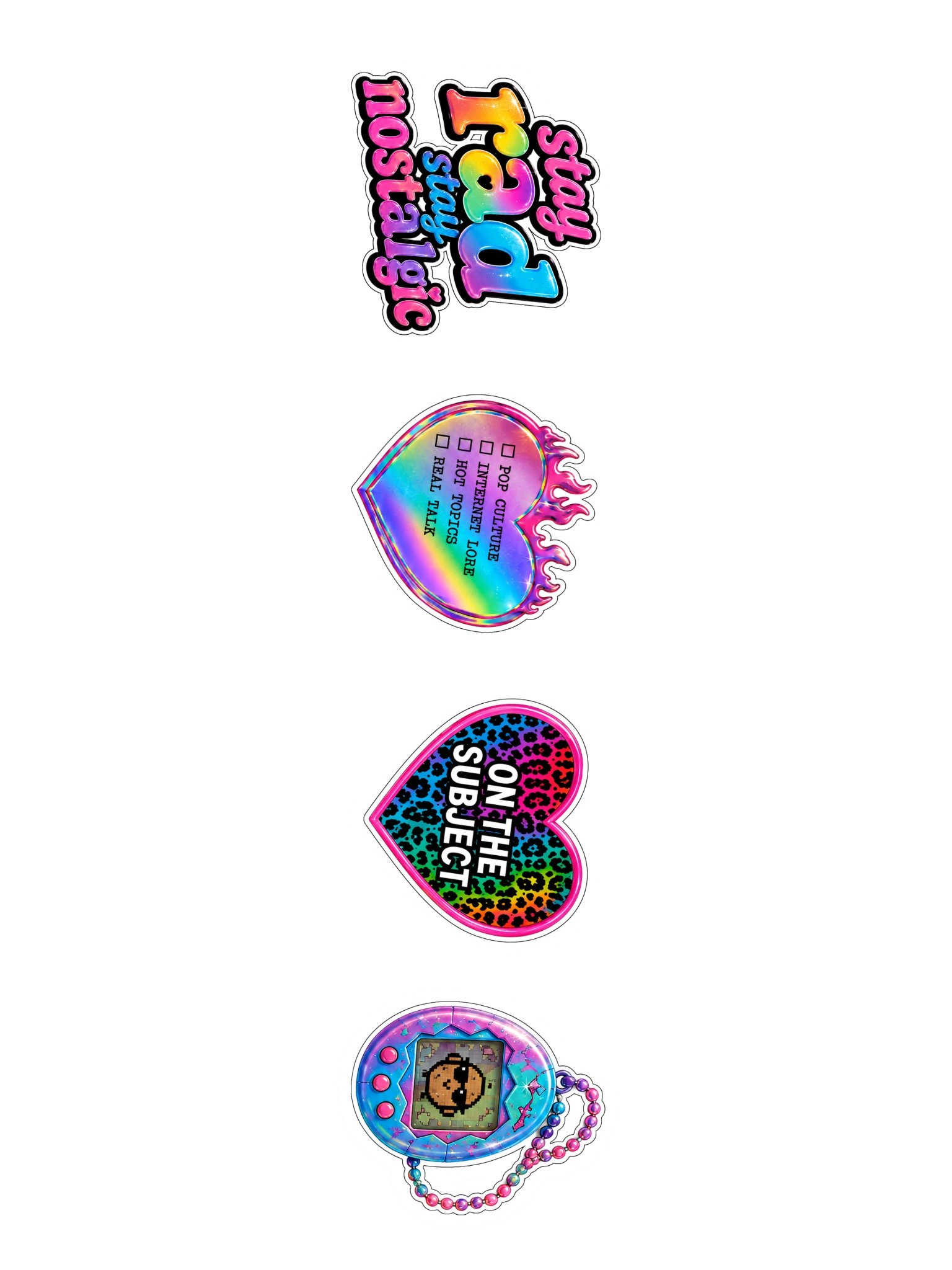 STAY RAD RAINBOW STICKER PACK product image (3)