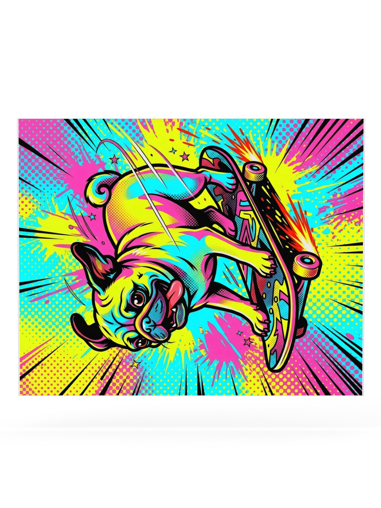 Kickflip Pug Poster product image (20)