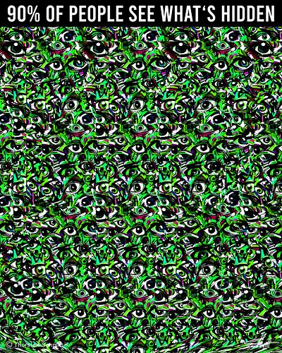 One of the softer Stereogram designs. What do you see ?