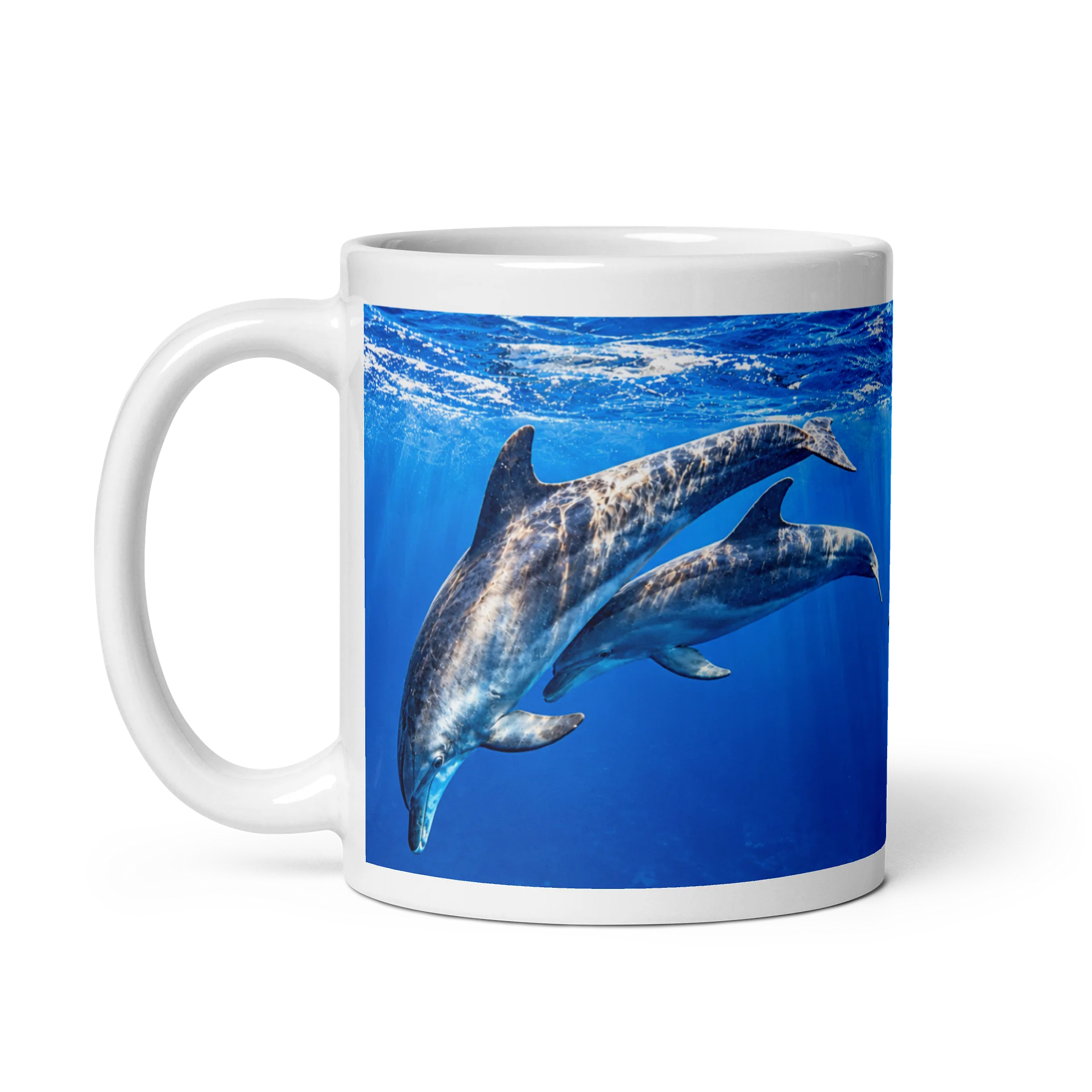 Dolphins Underwater Blue Ocean Mug product image (4)