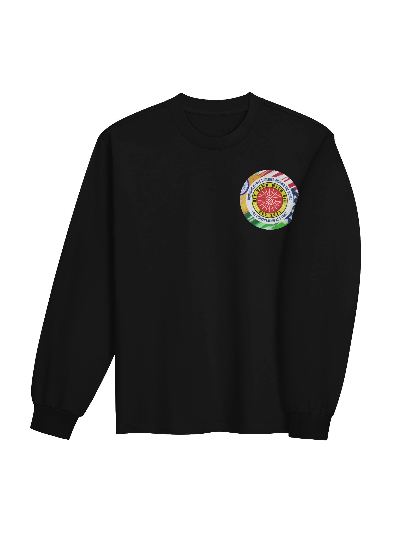 Sit Down With Sid Official Essential Heavyweight Long Sleeve - Black product image (4)