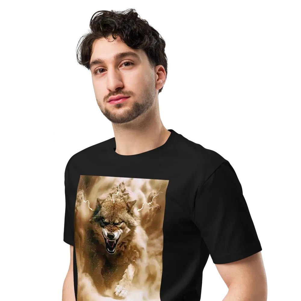 Thunderous Storm Wolf Unisex Tee product image (4)