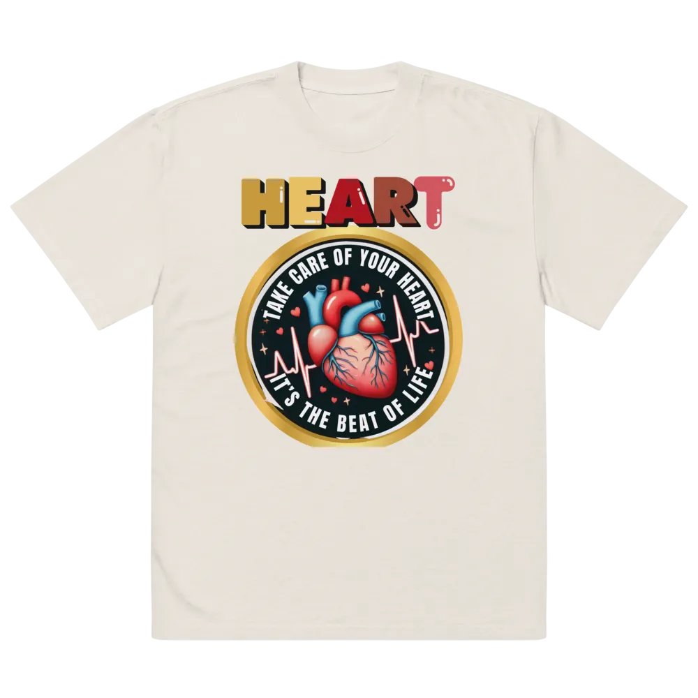 Heartbeat Emblem Oversized Tee product image (17)