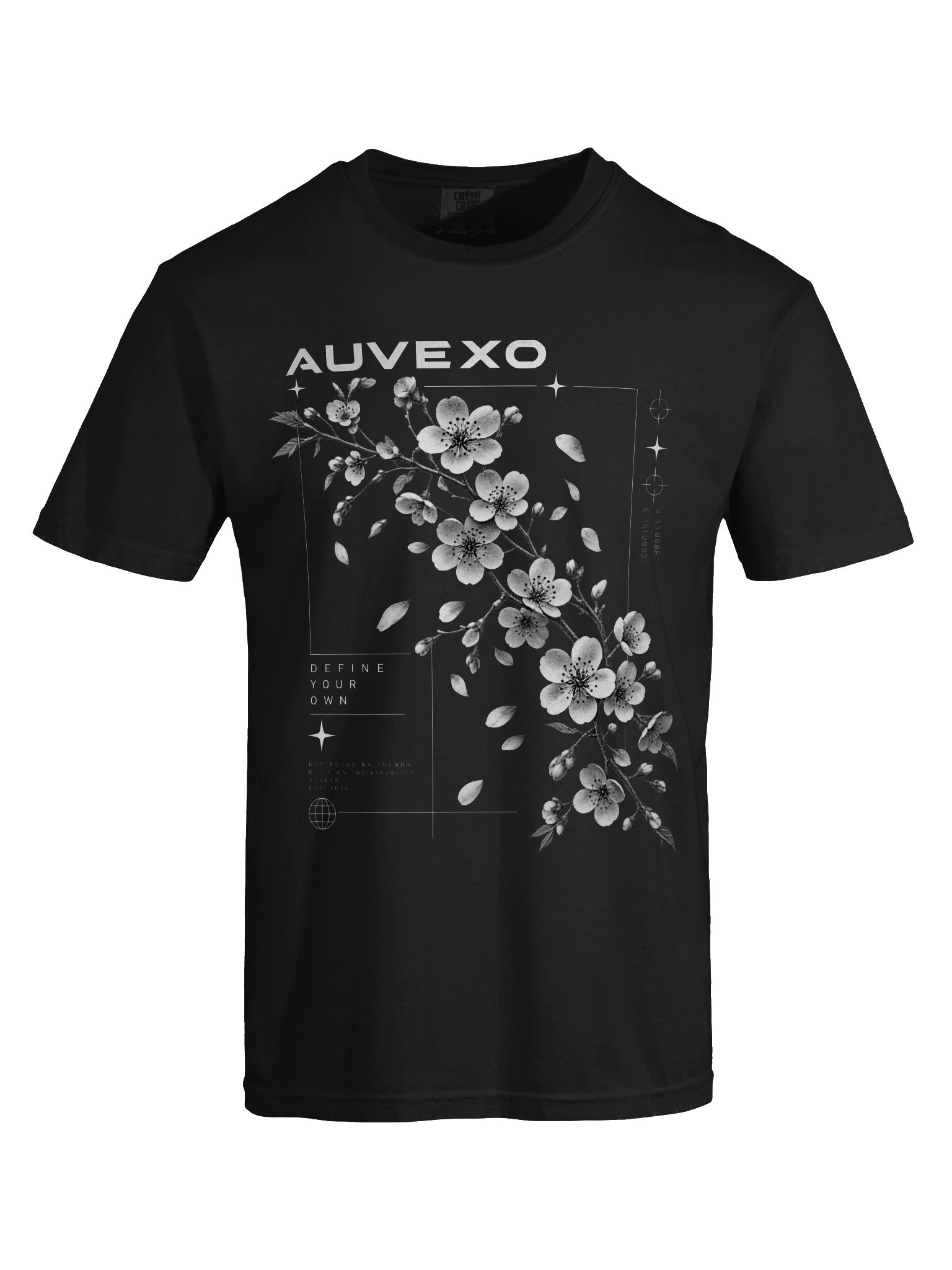 AUVEXO | Sakura Dreams Tee — Midnight Black product image (9)