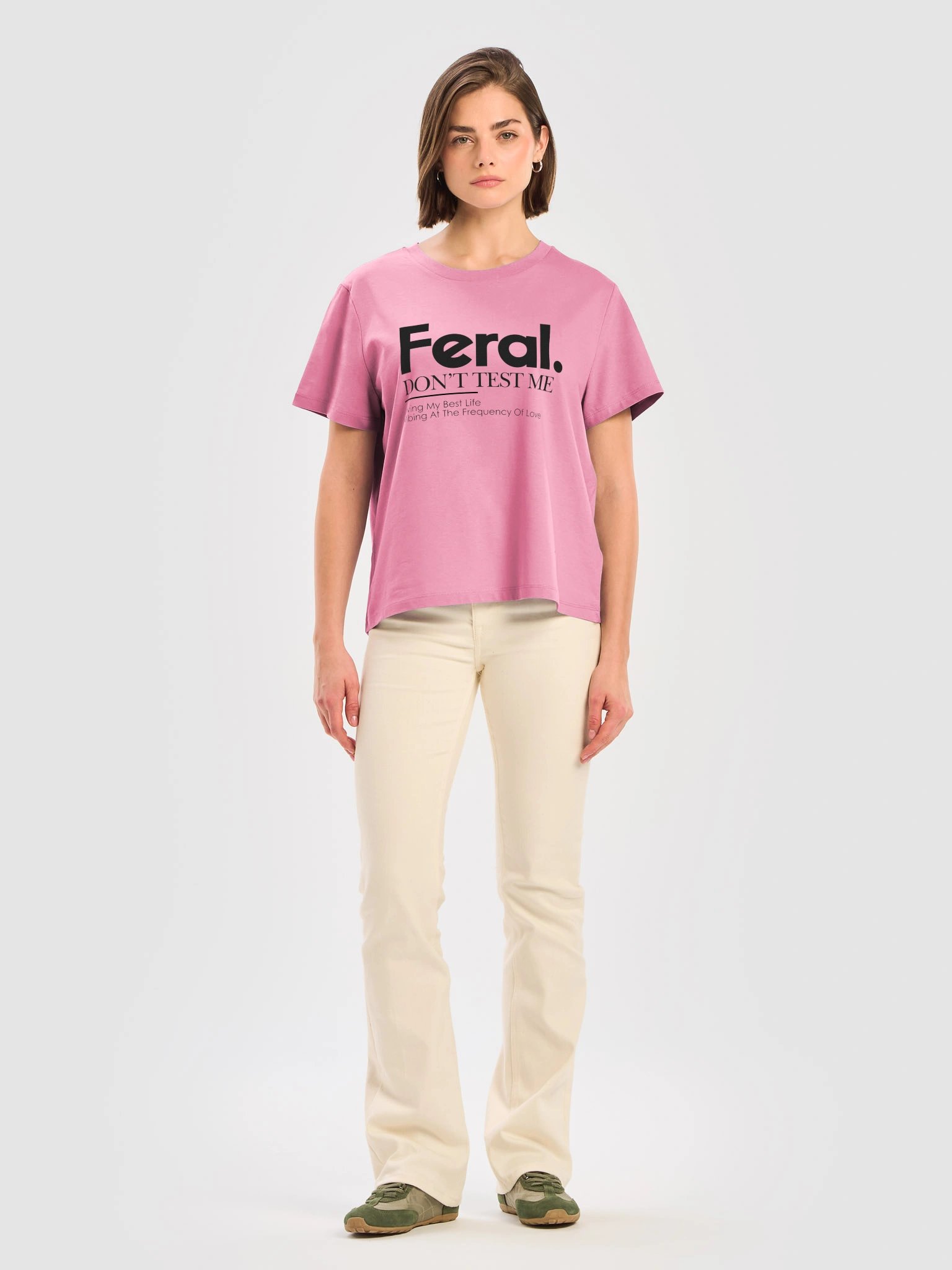 Feral — Vibing at the Frequency of Love -- Women's Organic Te product image (14)