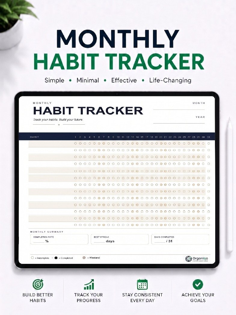 Most habit trackers fail you on day 4. This one's designed around that. product image (3)