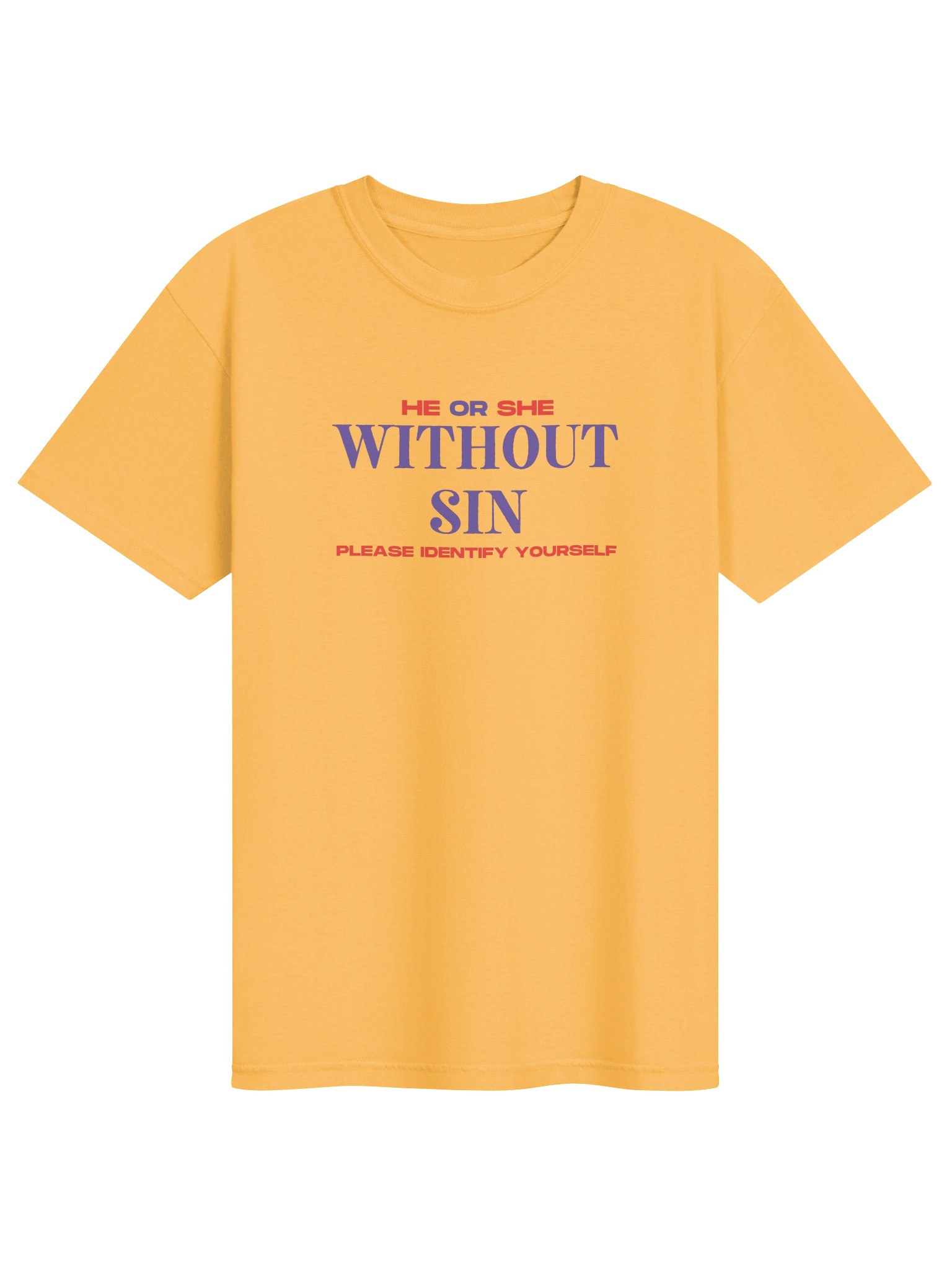 He or She Without Sin - Graphic Tee product image (1)