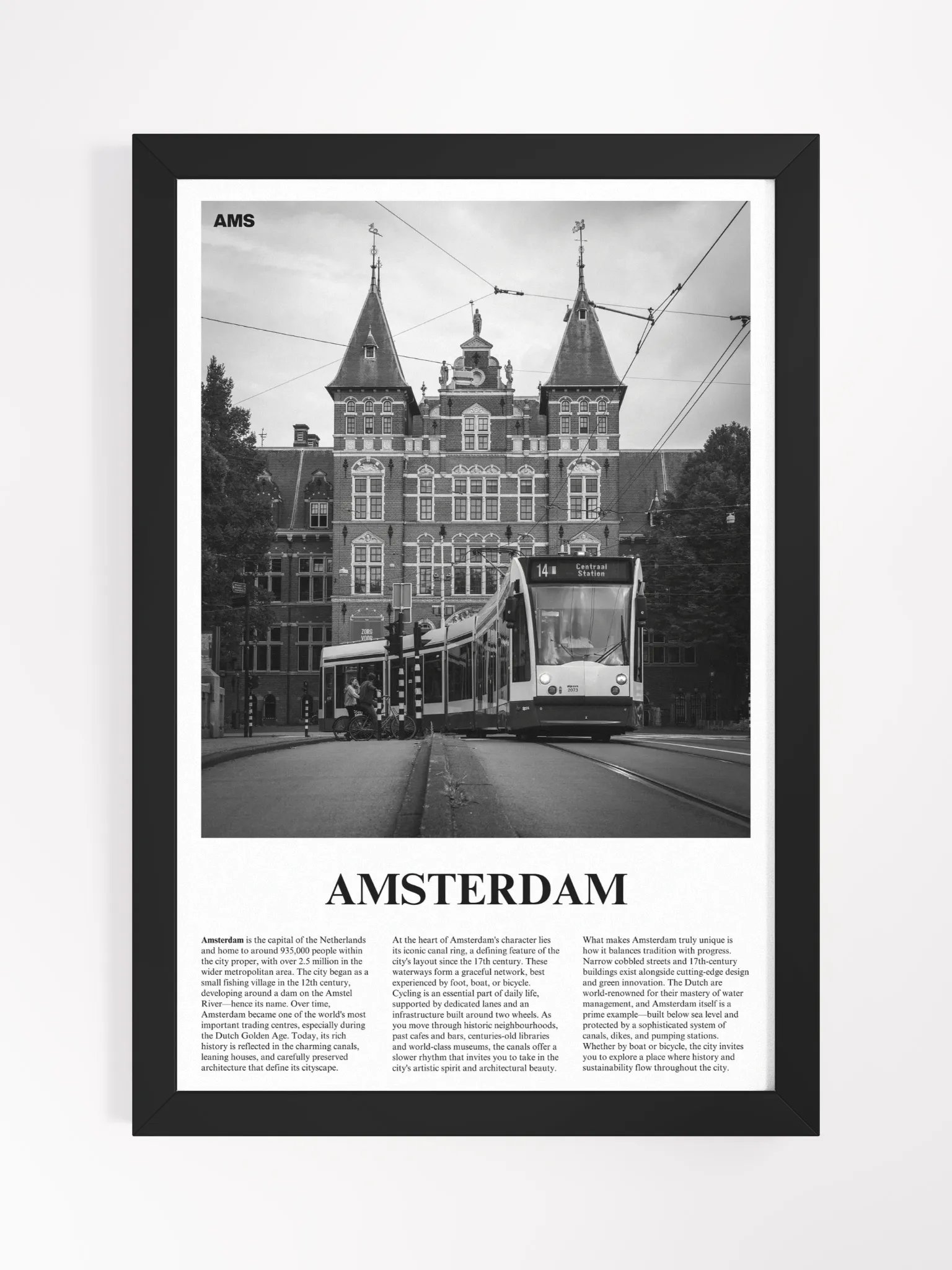 Amsterdam 05 Newspaper Poster | Framed product image (5)