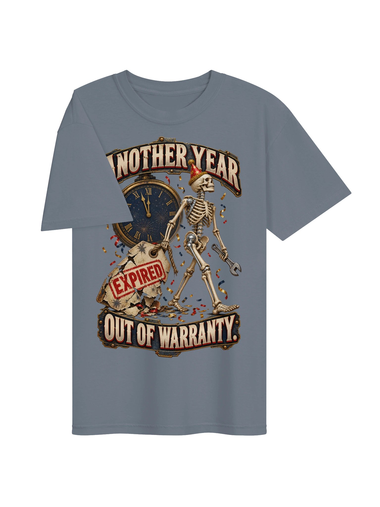 Funny Birthday & New Year Shirt — Another Year, Out of Warranty | Broken Resolutions™ product image (4)