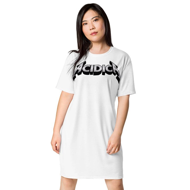 ACIDICA Distressed Logo T-Shirt Dress product image (1)