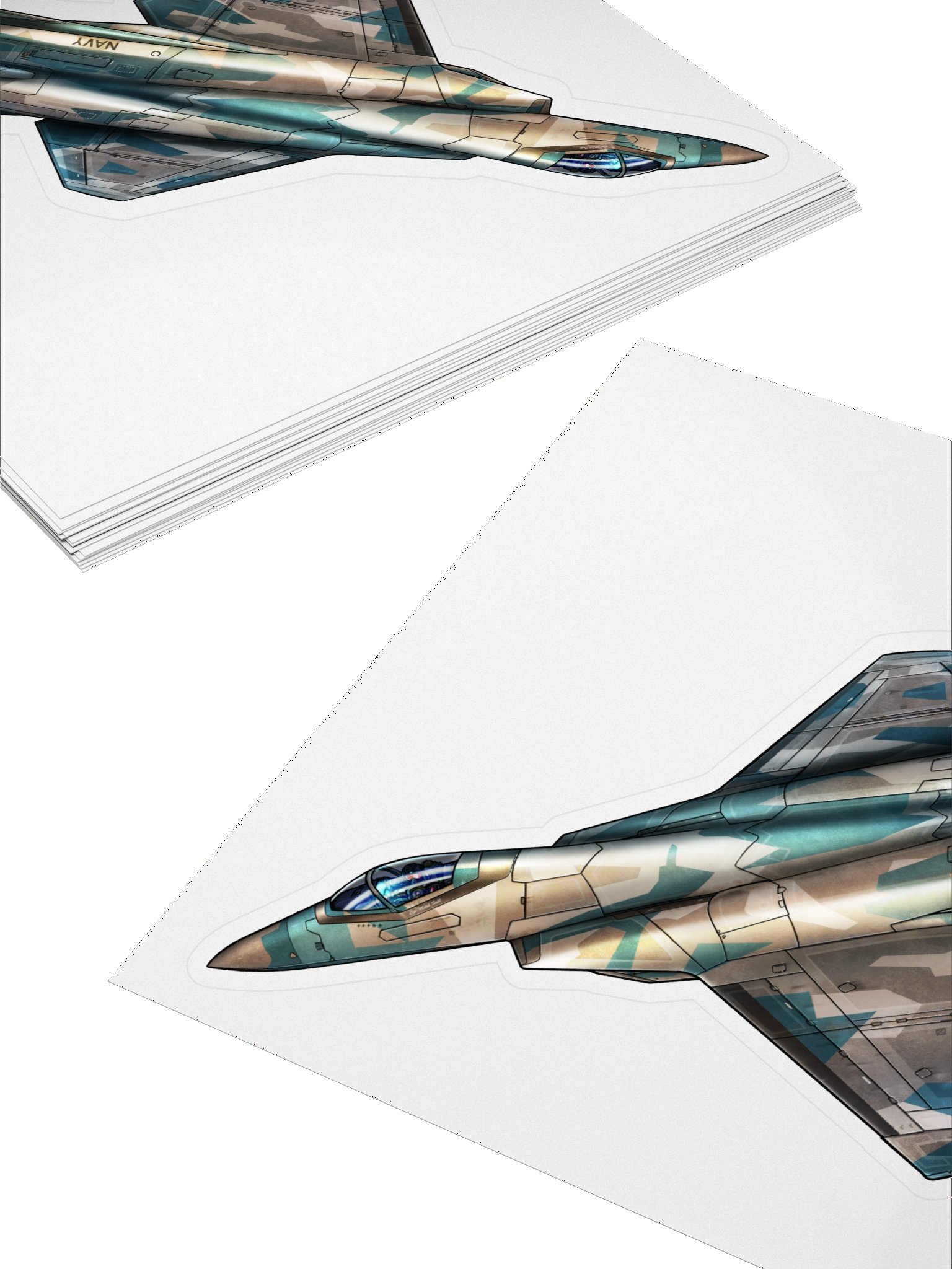 Ifrit - Navy Splinter (5.5 inch Sticker) product image (4)