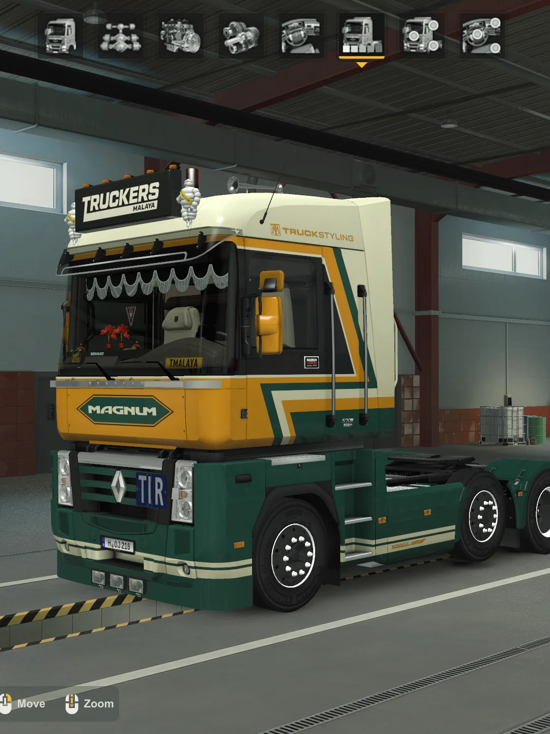 ETS2 TM Renault Magnum and T Skin + Schmitz S.KO Trailer Changeable Multicolor Skin Pack product image (4)