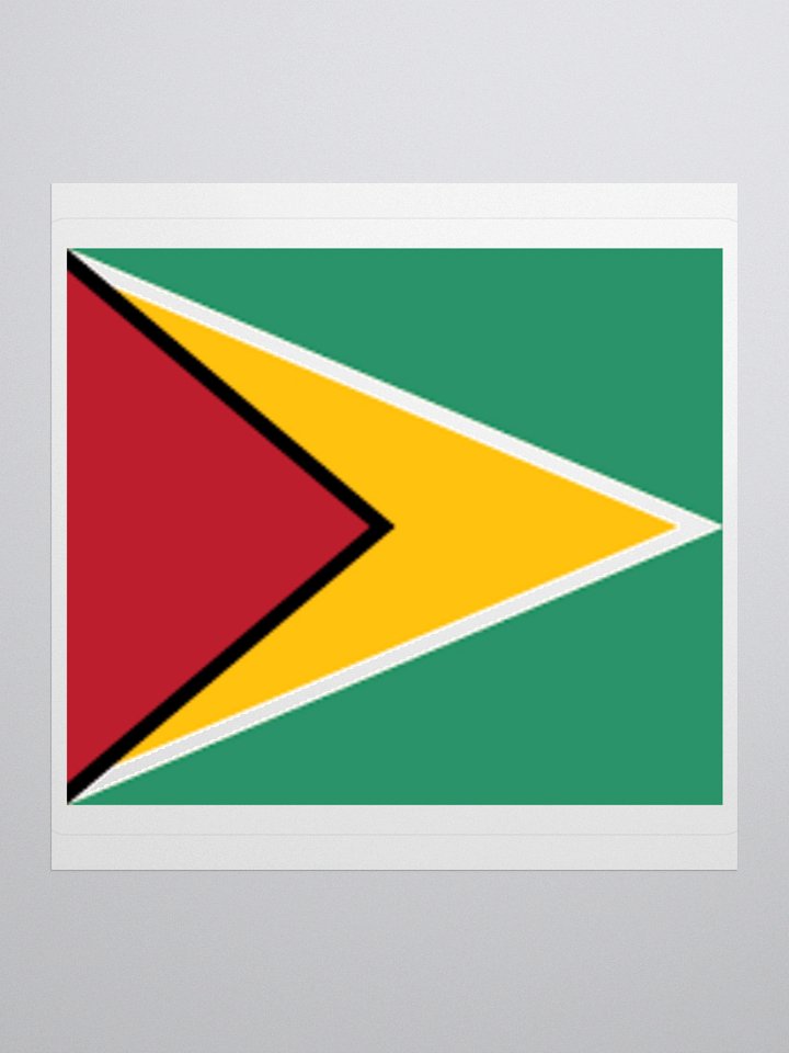 Guyana Flag Sticker | Arrowhead Design | Durable Vinyl | 3 Sizes product image (3)