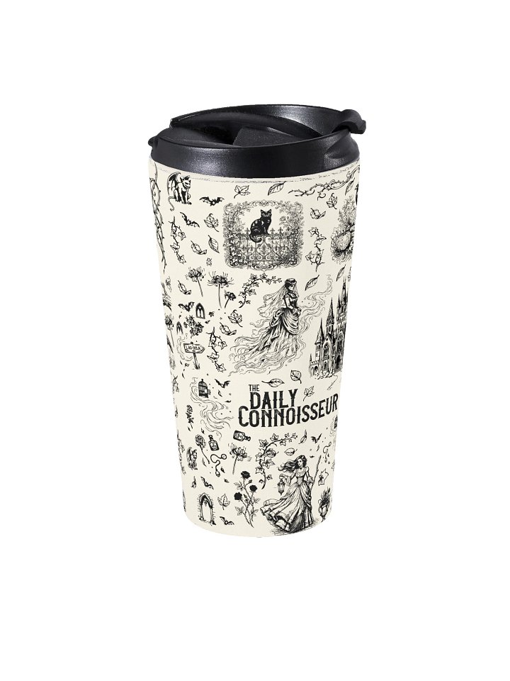 Spooky Toile Stainless Steel Travel Mug - Light product image (2)