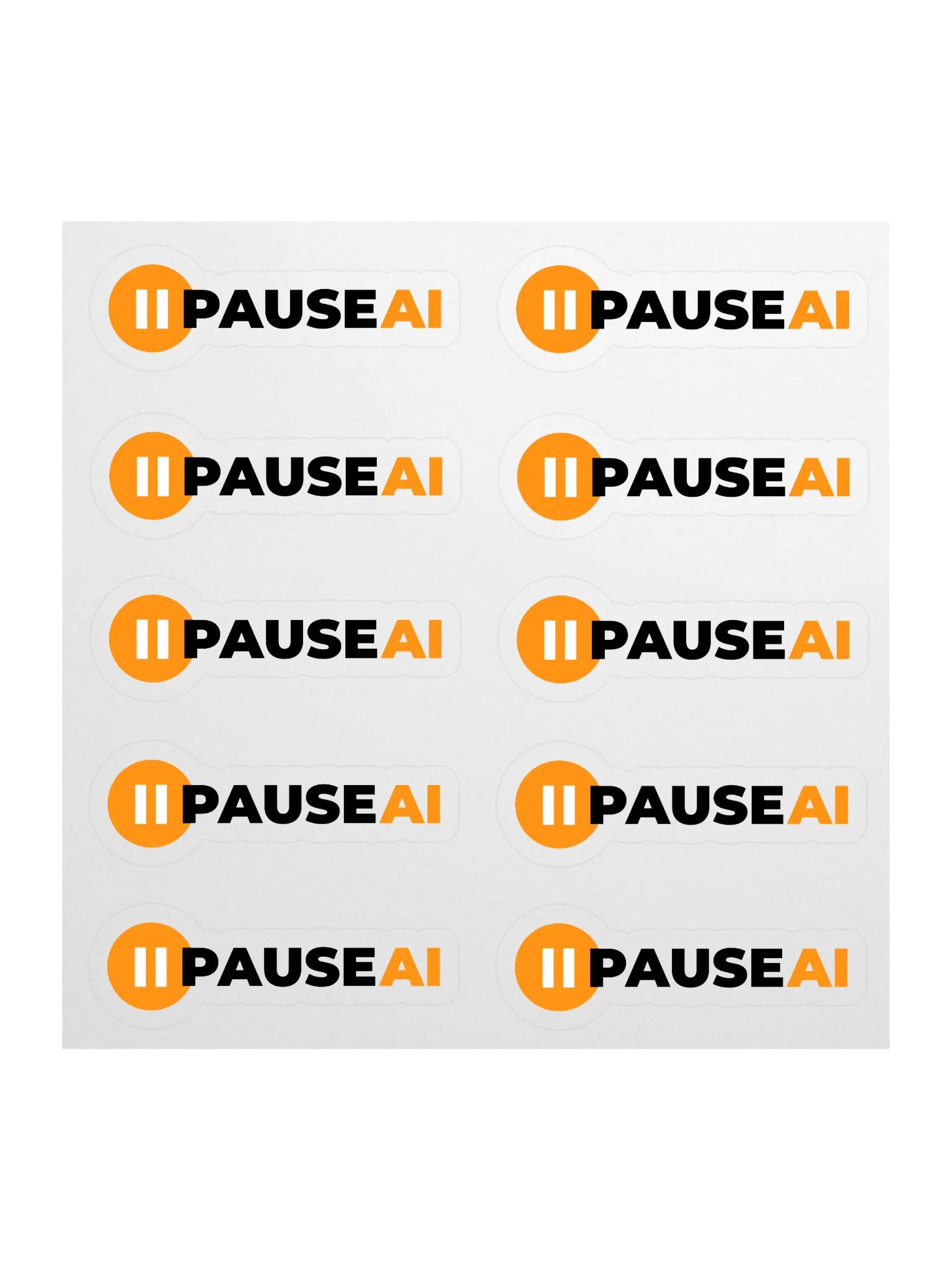 10 PauseAI Stickers product image (1)