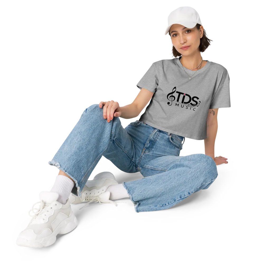 TDS Music Women's Cropped T-Shirt with Music Note Logo in Multiple Colors (XS-XL) product image (11)