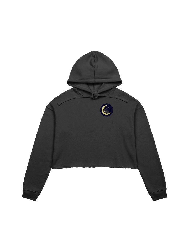 Sleepy Moon Fleece Crop Hoodie product image (1)