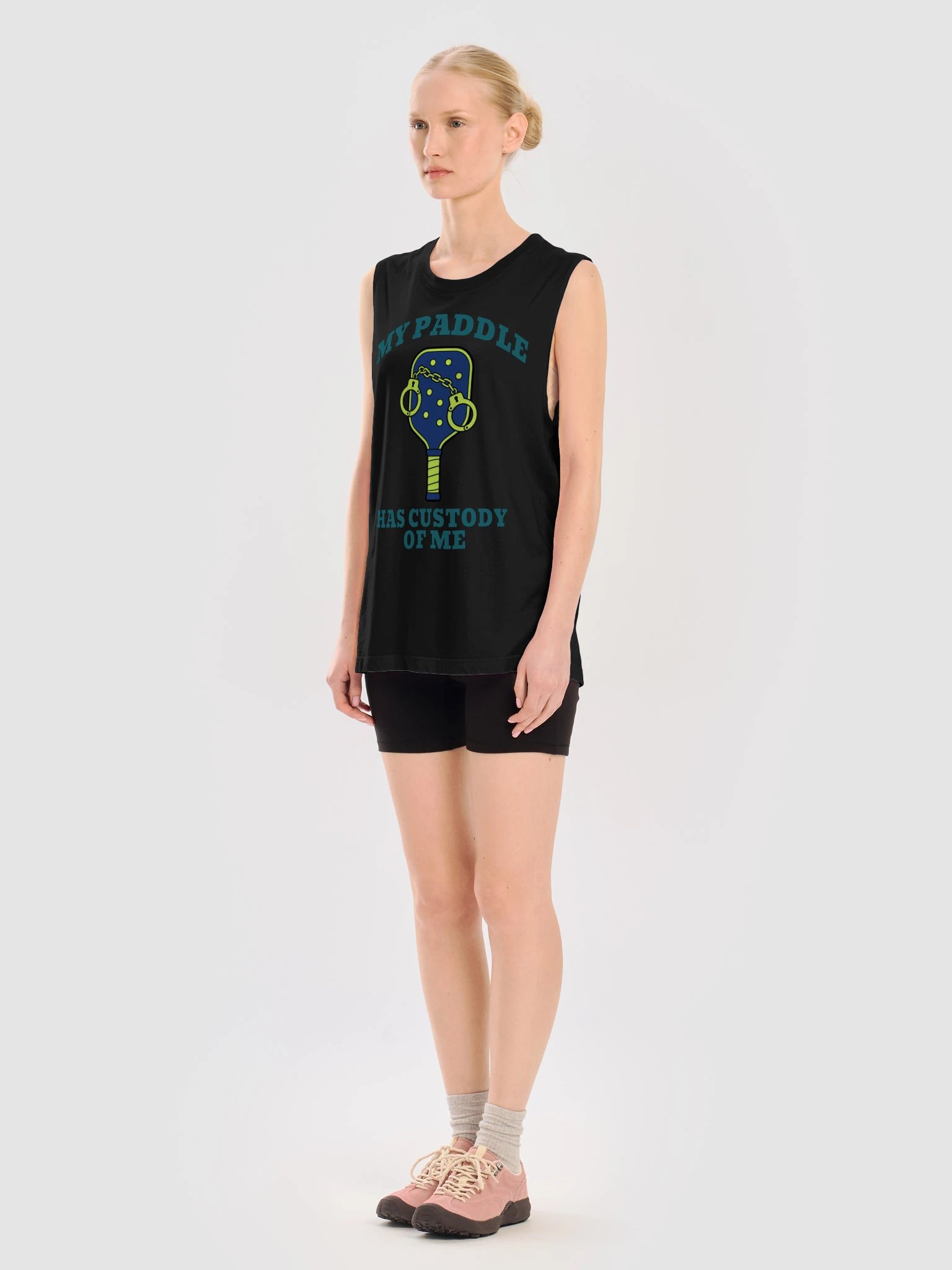 My Paddle Has Custody of Me Funny Pickleball Tank Top product image (9)