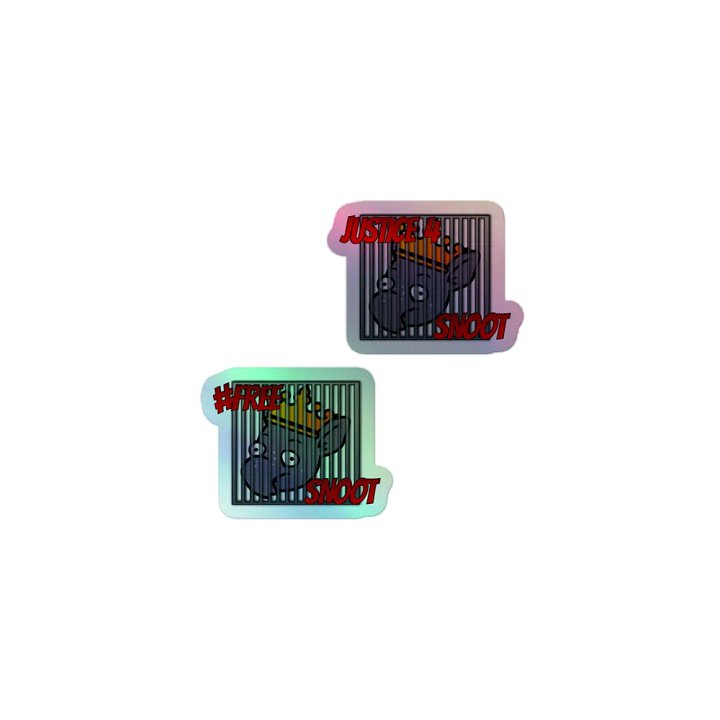 Justice 4 Snoot Holographic Sticker Sheet product image (1)