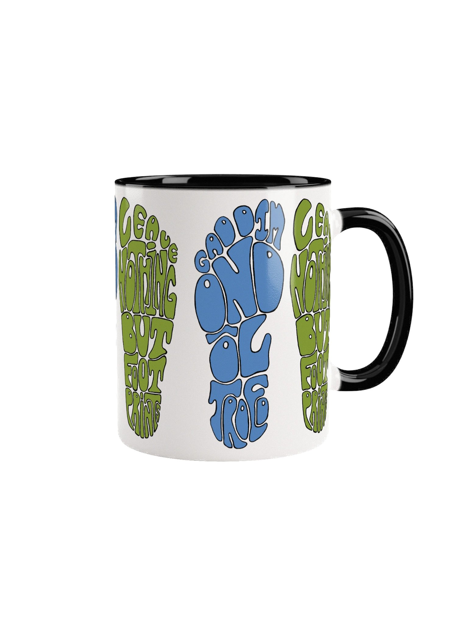 Bilingual Footprints inside colour mug product image (2)