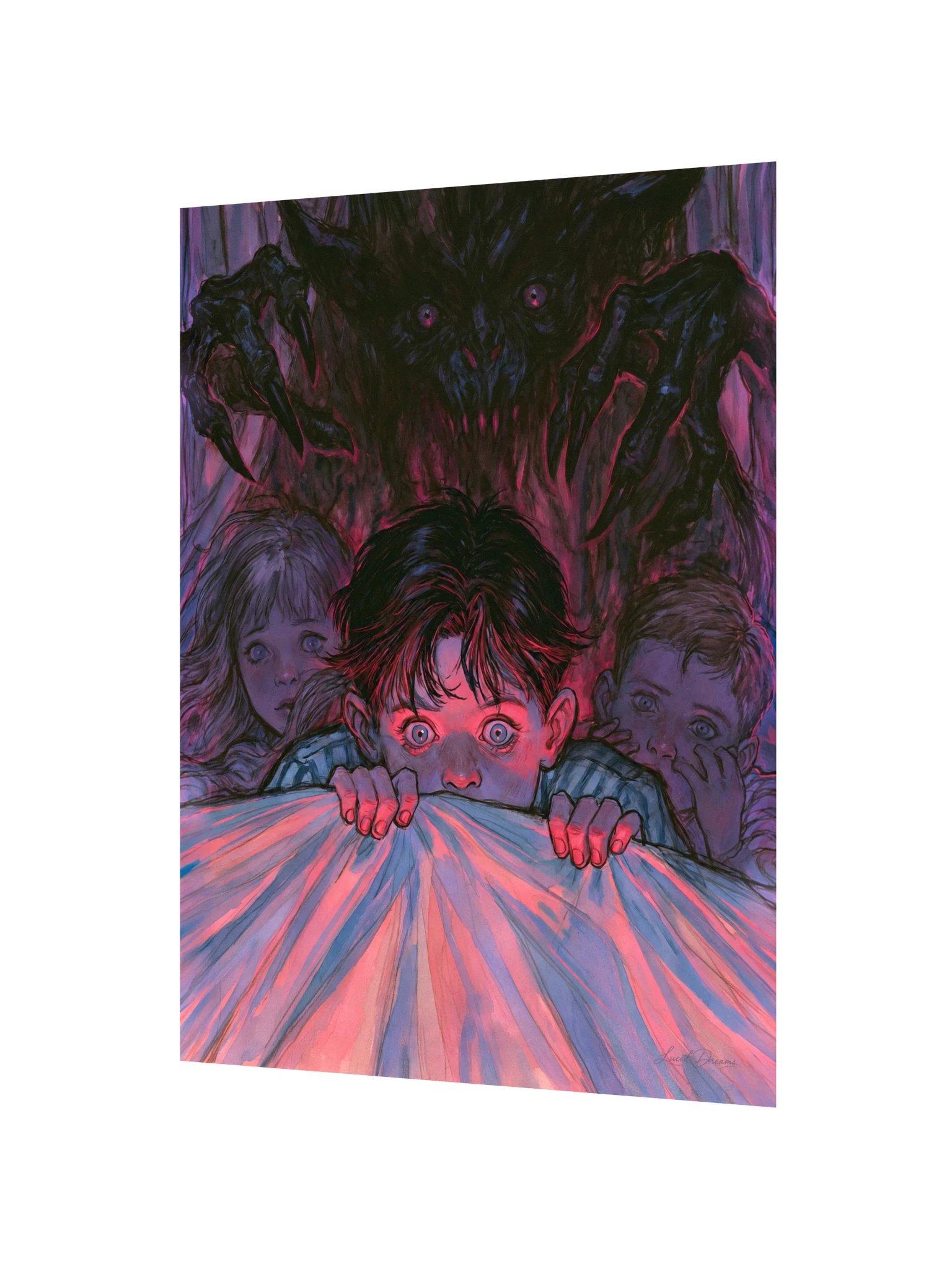 Bedtime Nightmare Art Print — Nightmare Under the Covers product image (2)