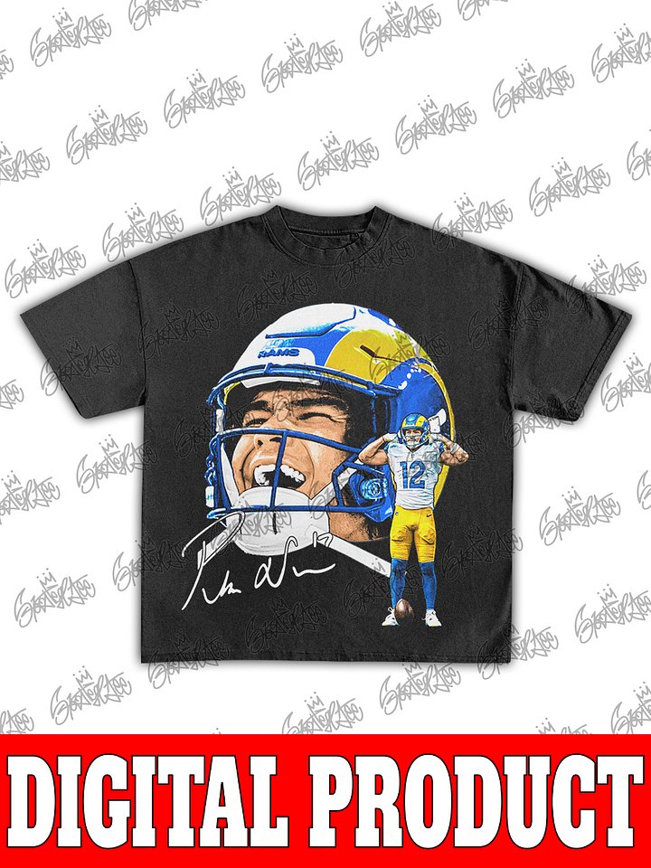 Puka Nacua Los Angeles Rams Vintage Rookie Record Bootleg Graphic product image (1)