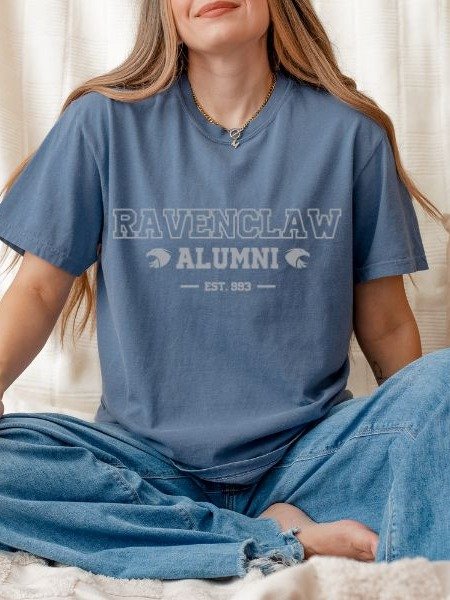 Ravenclaw Wit Alumni Vintage Collegiate Style Shirt product image (5)