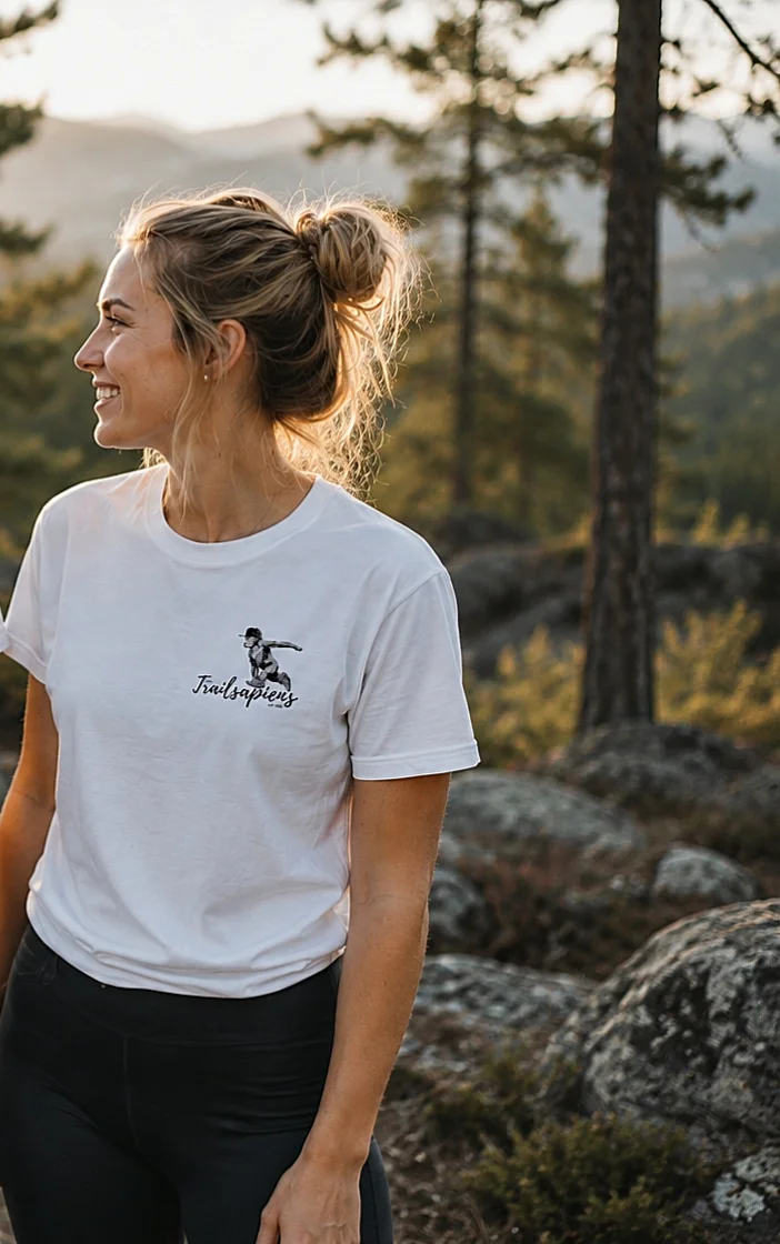 ECO-Friendly & Organic Premium Quality. Unisex-T-Shirt with Trailsapiens logo-Midweight fabric (5.3 oz) product image (1)