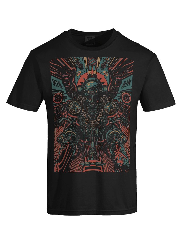 Cyber Mech Sentinel Heavyweight T-Shirt product image (2)