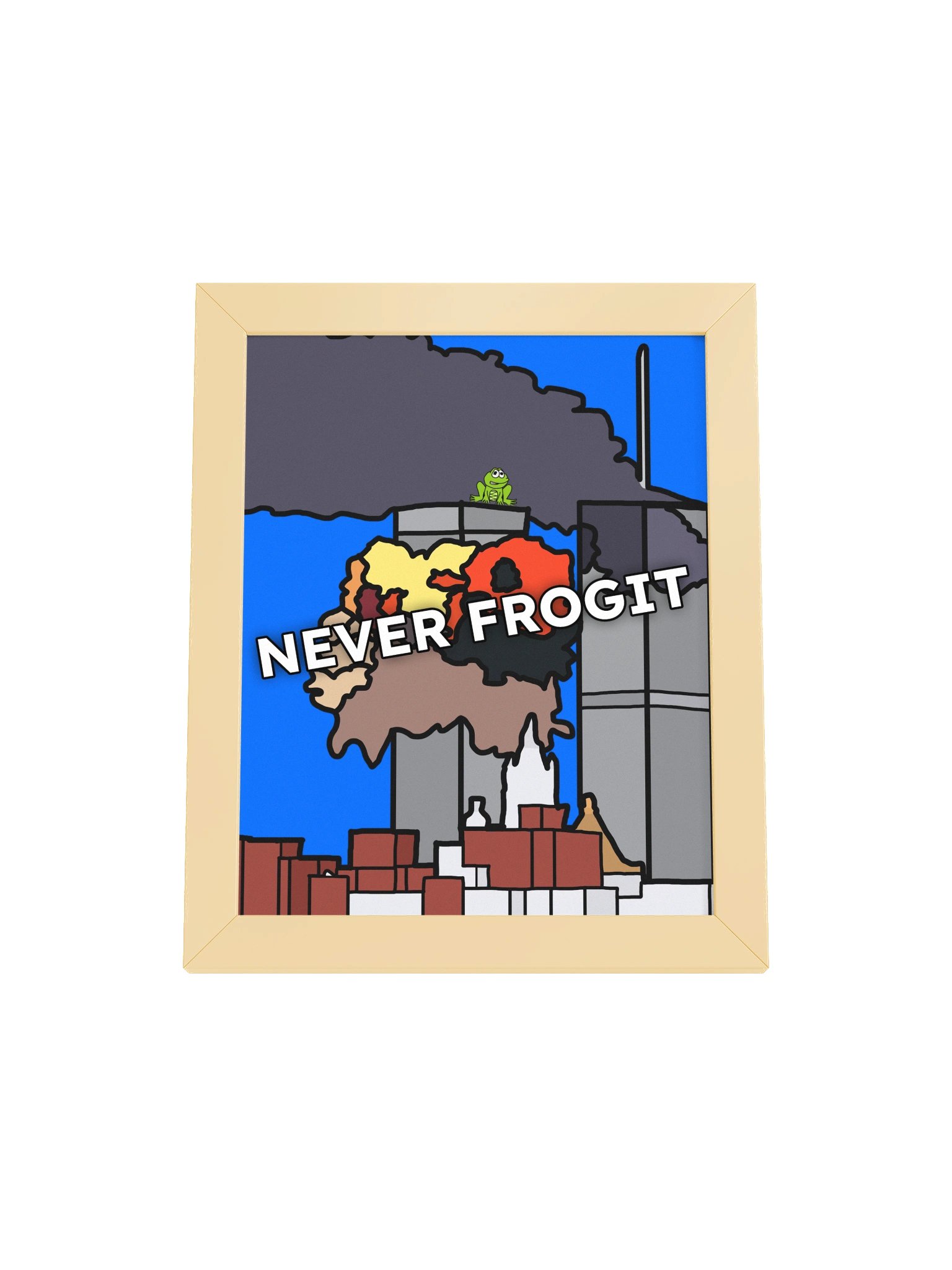 Never Frogit | Framed Matte Poster product image (2)