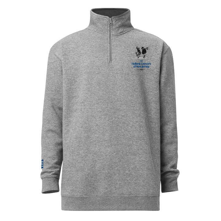 HDNJ & Greek Flag Embroidered Fleece 1/4 Zip product image (1)